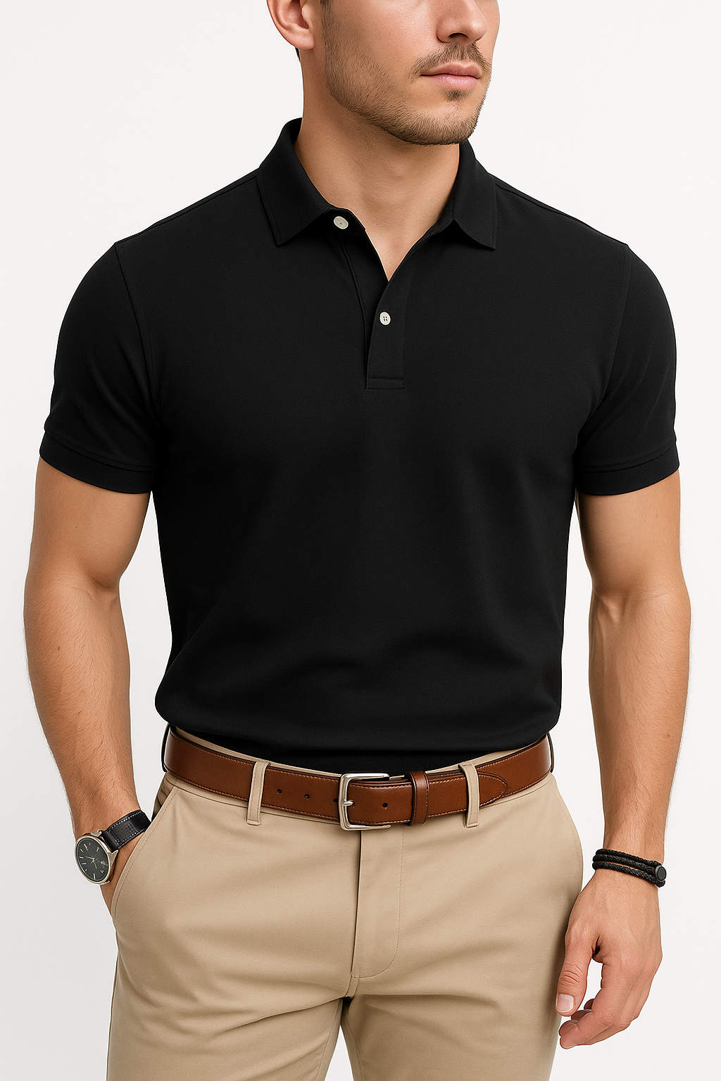 Black Polo Shirt for Men – Timeless Look for Summer in Pakistan