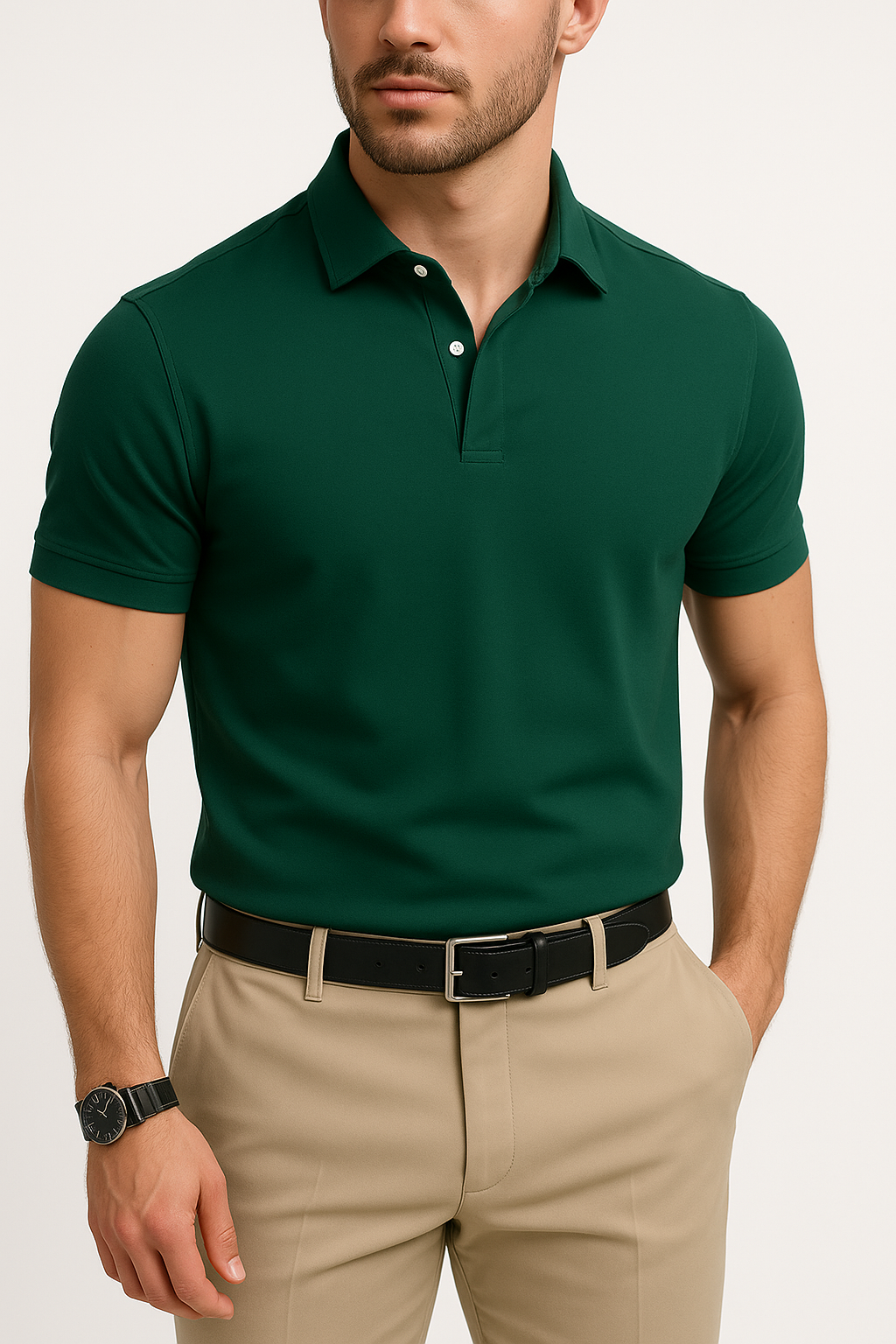 Green Polo Shirt for Men – Stylish Summer Wear in Pakistan