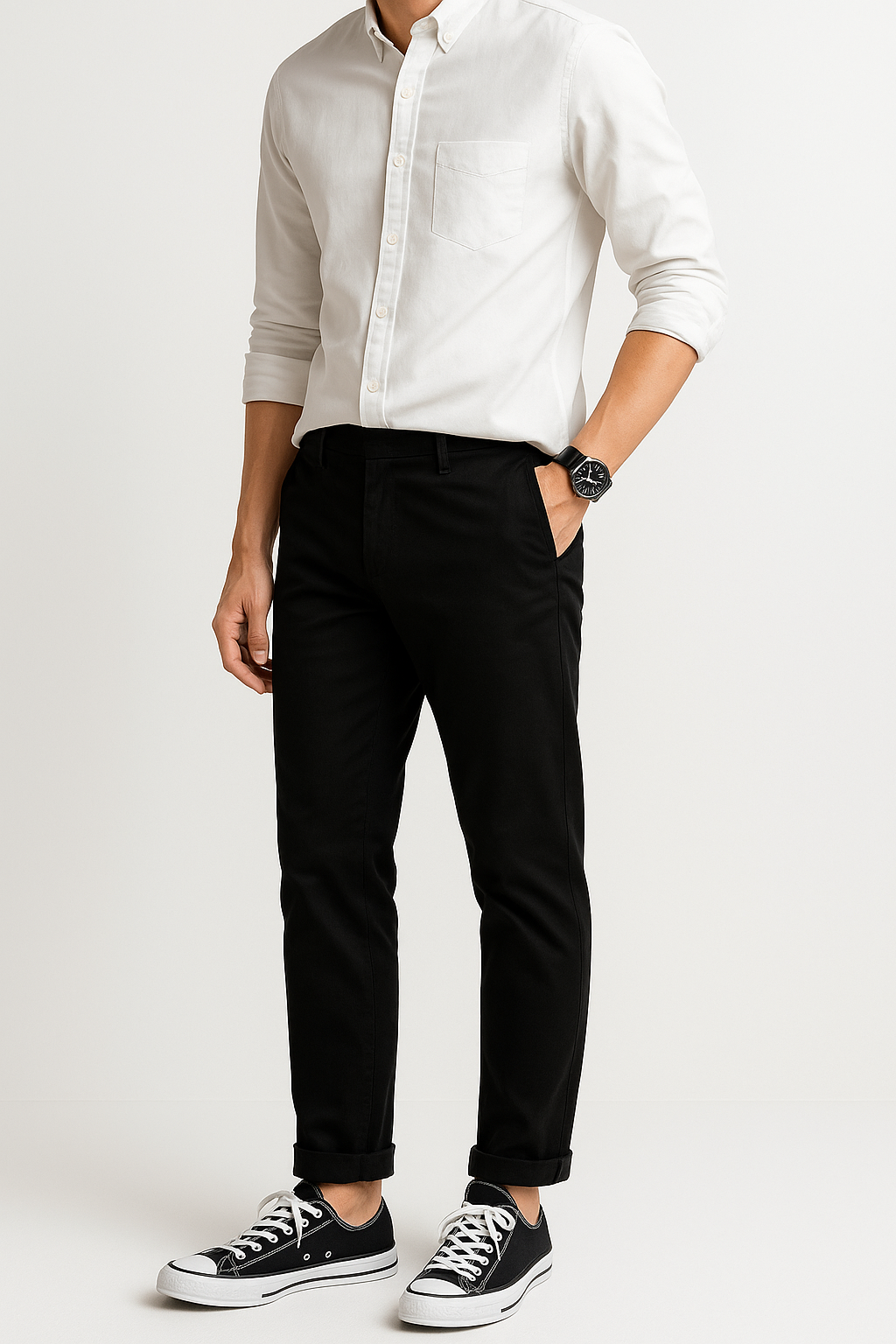 Black Cotton Jeans Pants For Men - Stylish and Comfortable