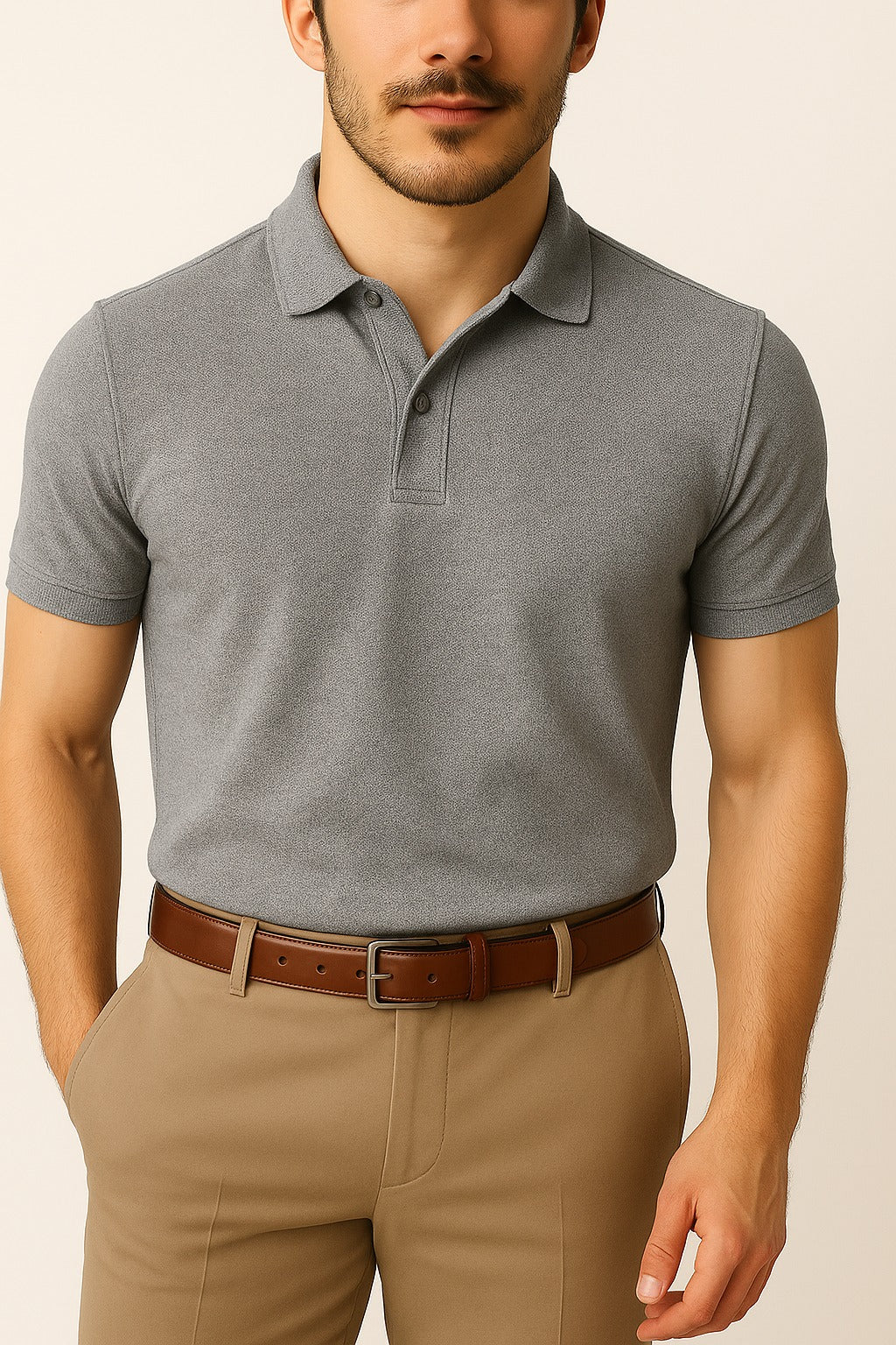 Grey Polo Shirt for Men – Casual Everyday Wear in Pakistan