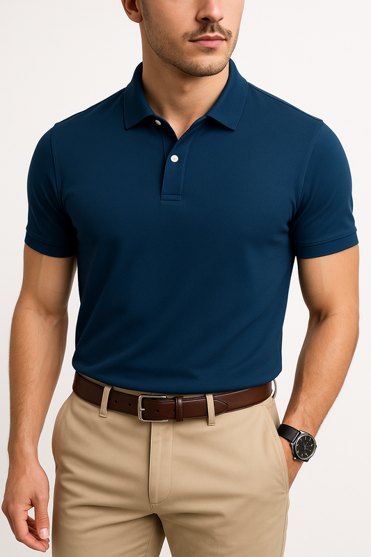 Royal Blue Polo Shirt for Men – Bold Summer Style in Pakistan