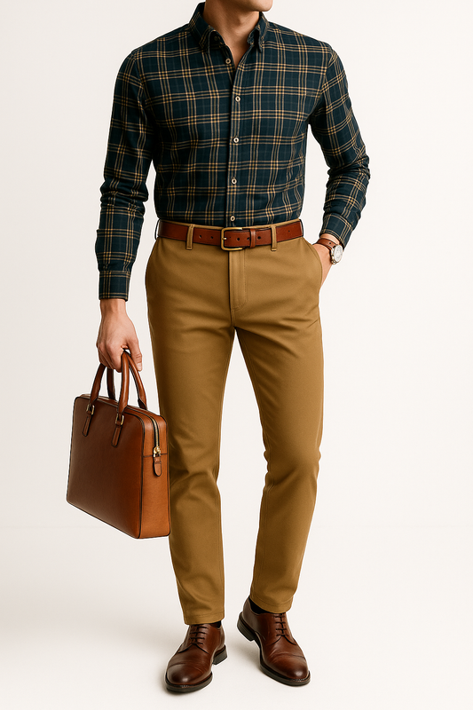 Camel Cotton Jeans pants For Men - Stylish and  comfortable