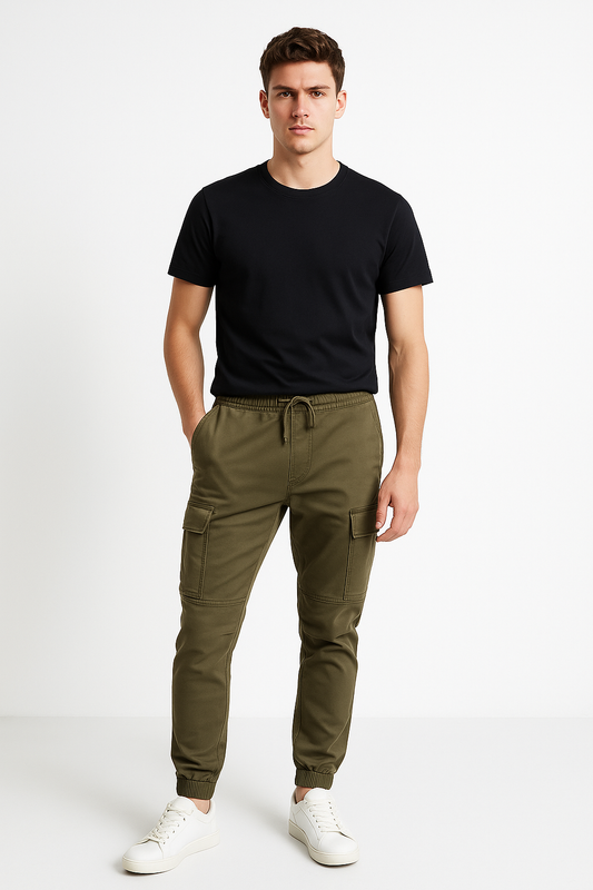 Green Cargo Trouser For Men - stylish