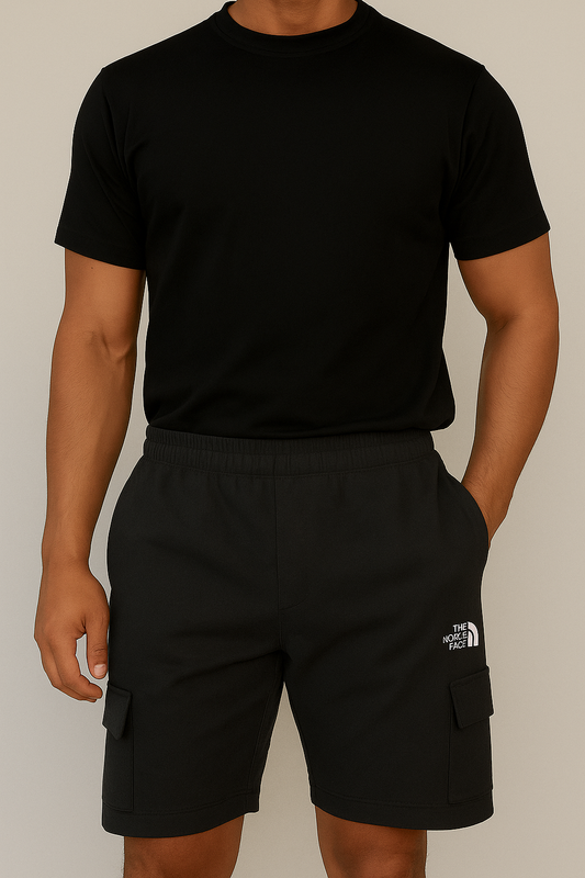 Men’s Dark Grey Textured Shorts – Breathable & Lightweight Summer Fit