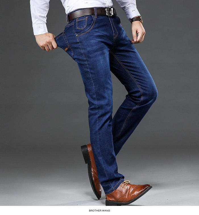 Dark Blue Denim Jeans For Men