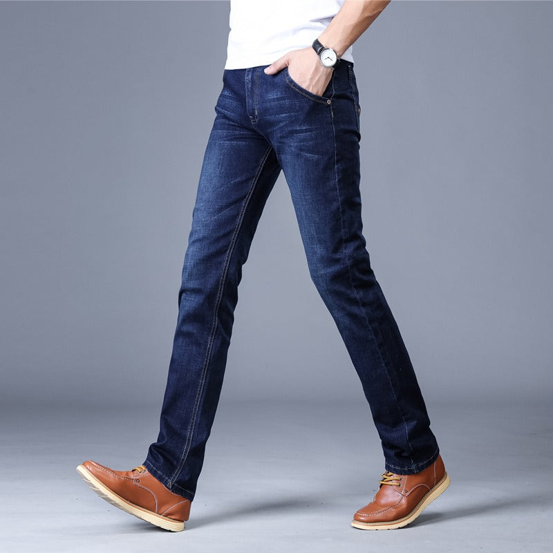 Dark Blue Denim Jeans For Men