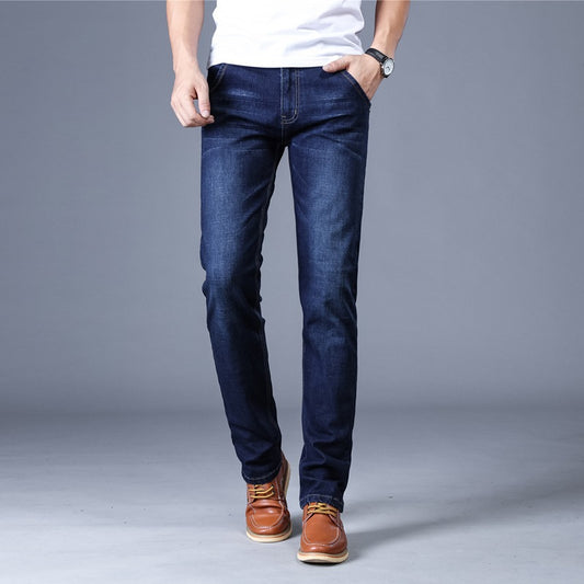 Dark Blue Denim Jeans For Men